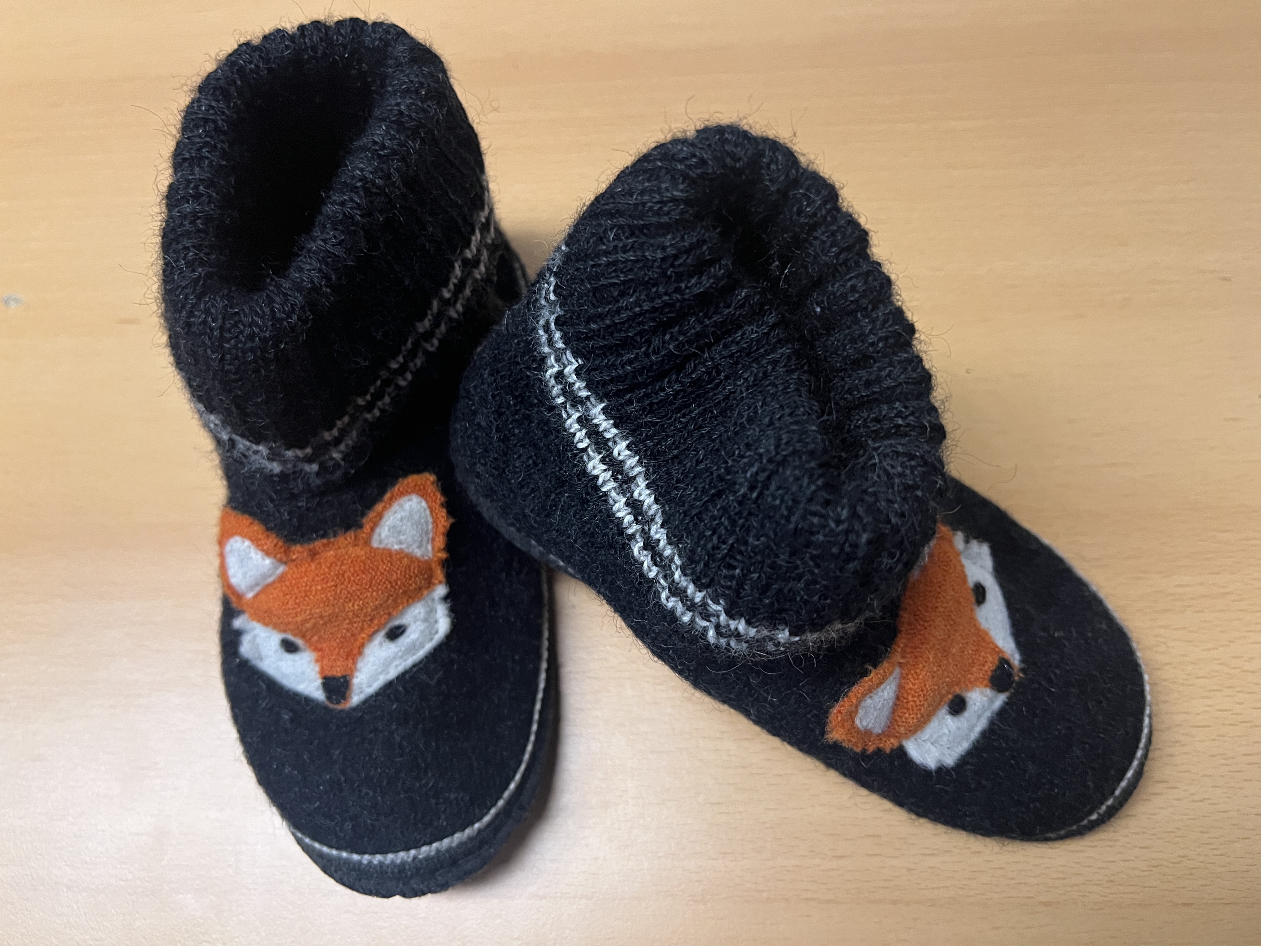 Kitz-Pichler Hausschuhe Fuchs, schwarz