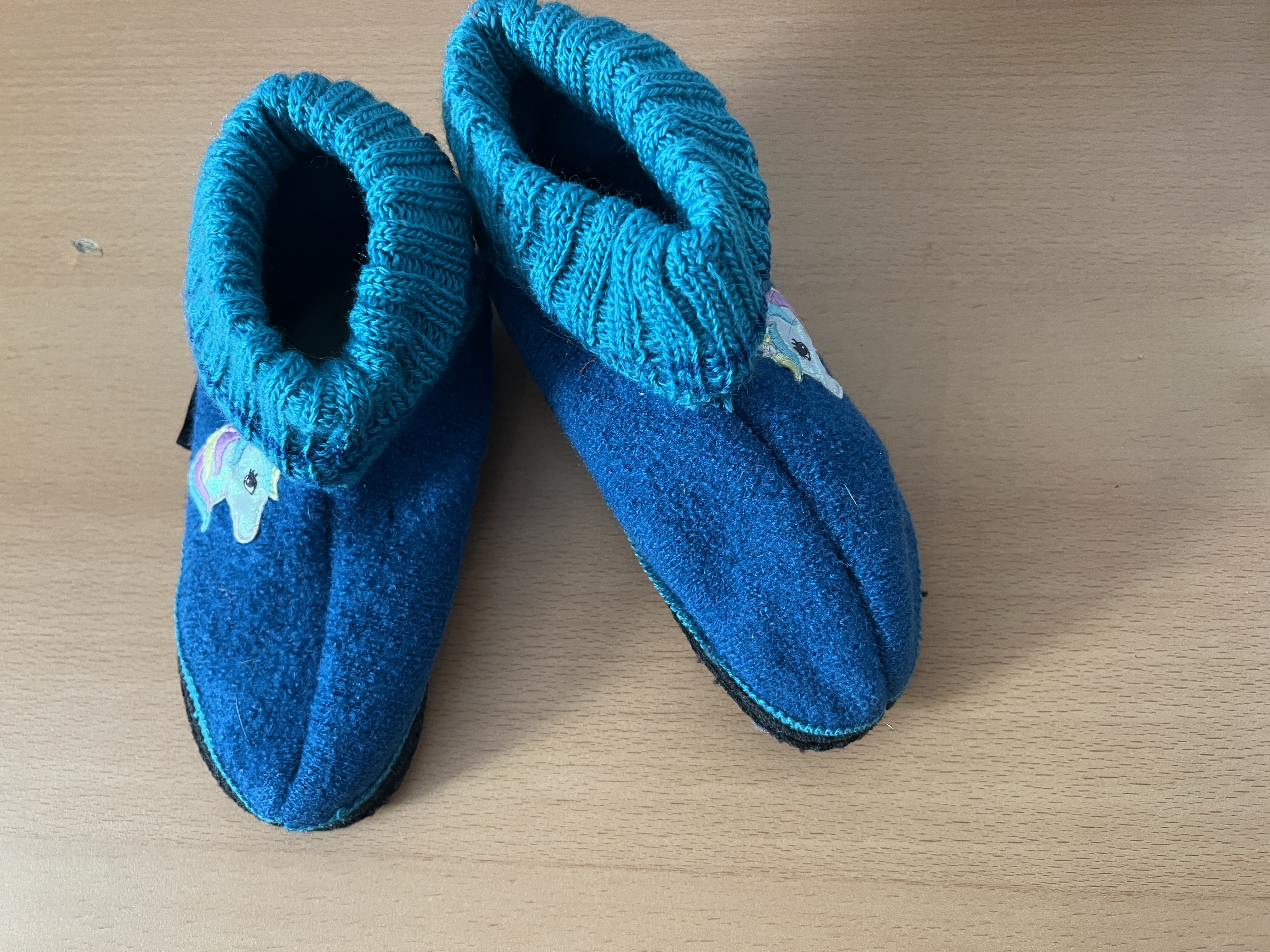 Kitz-Pichler Hüttenschuhe Einhorn, türkis