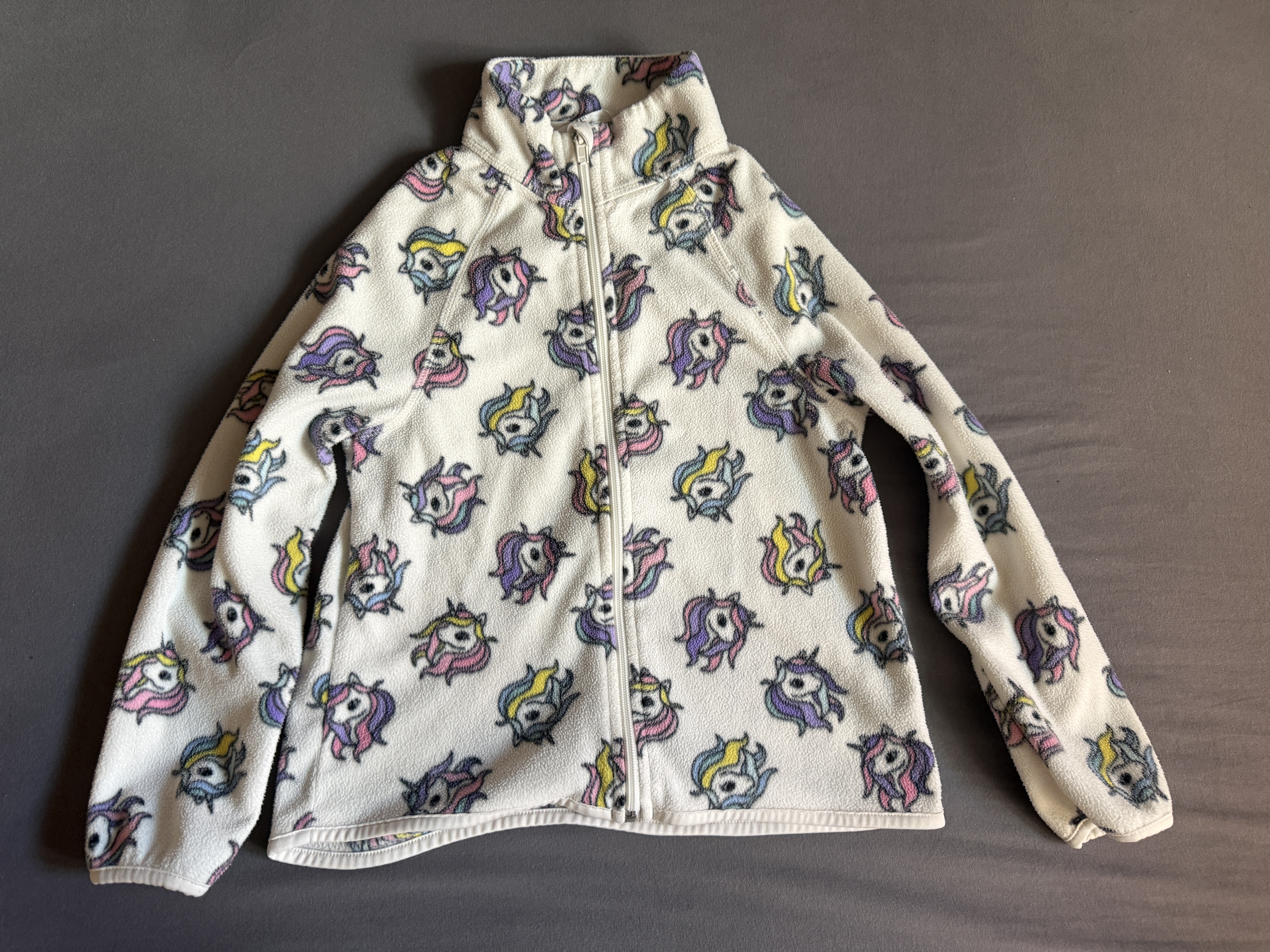 H&M dünne Fleecejacke Einhorn