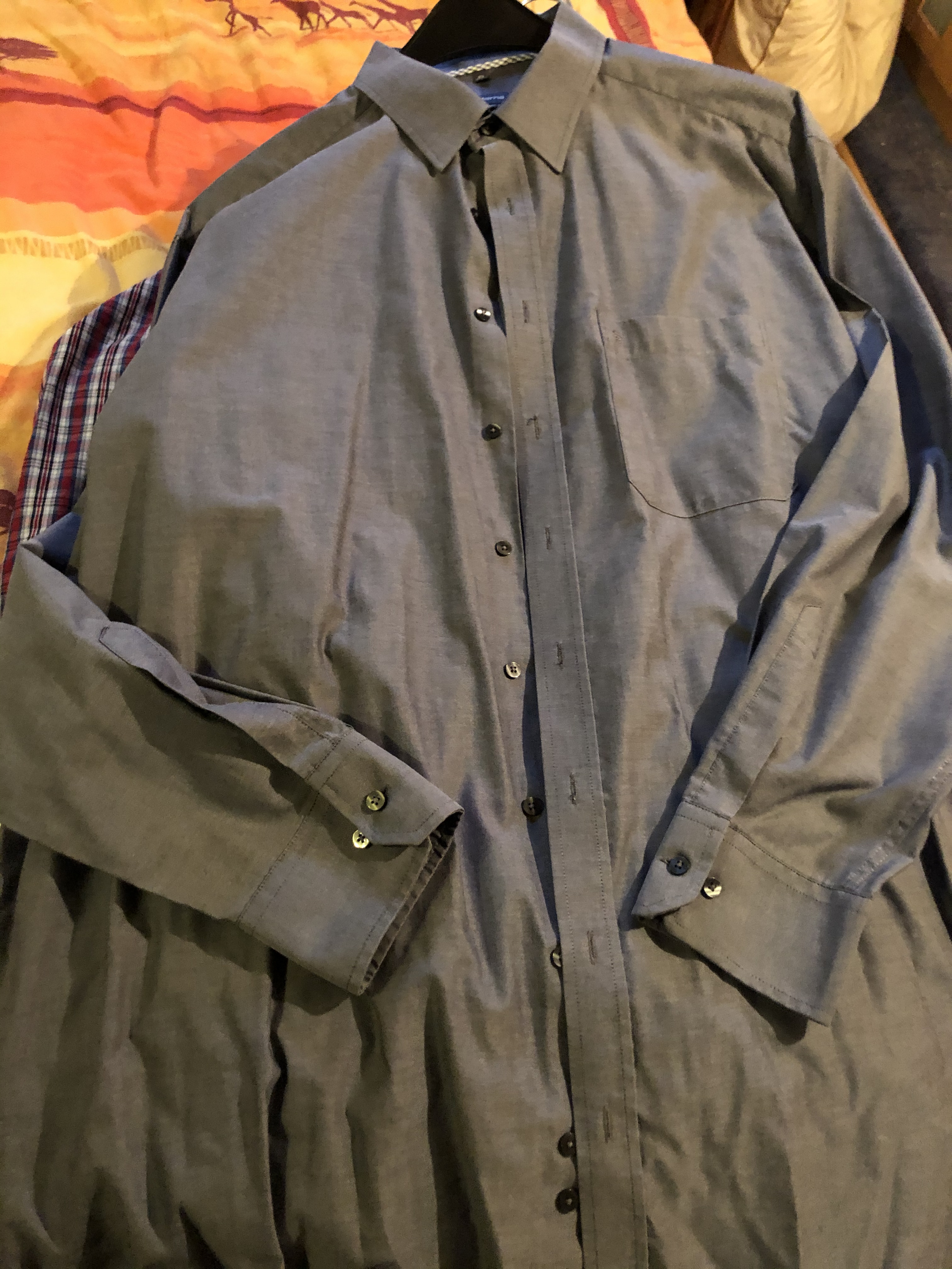Eterna Langarm Comfort Fit anthrazit